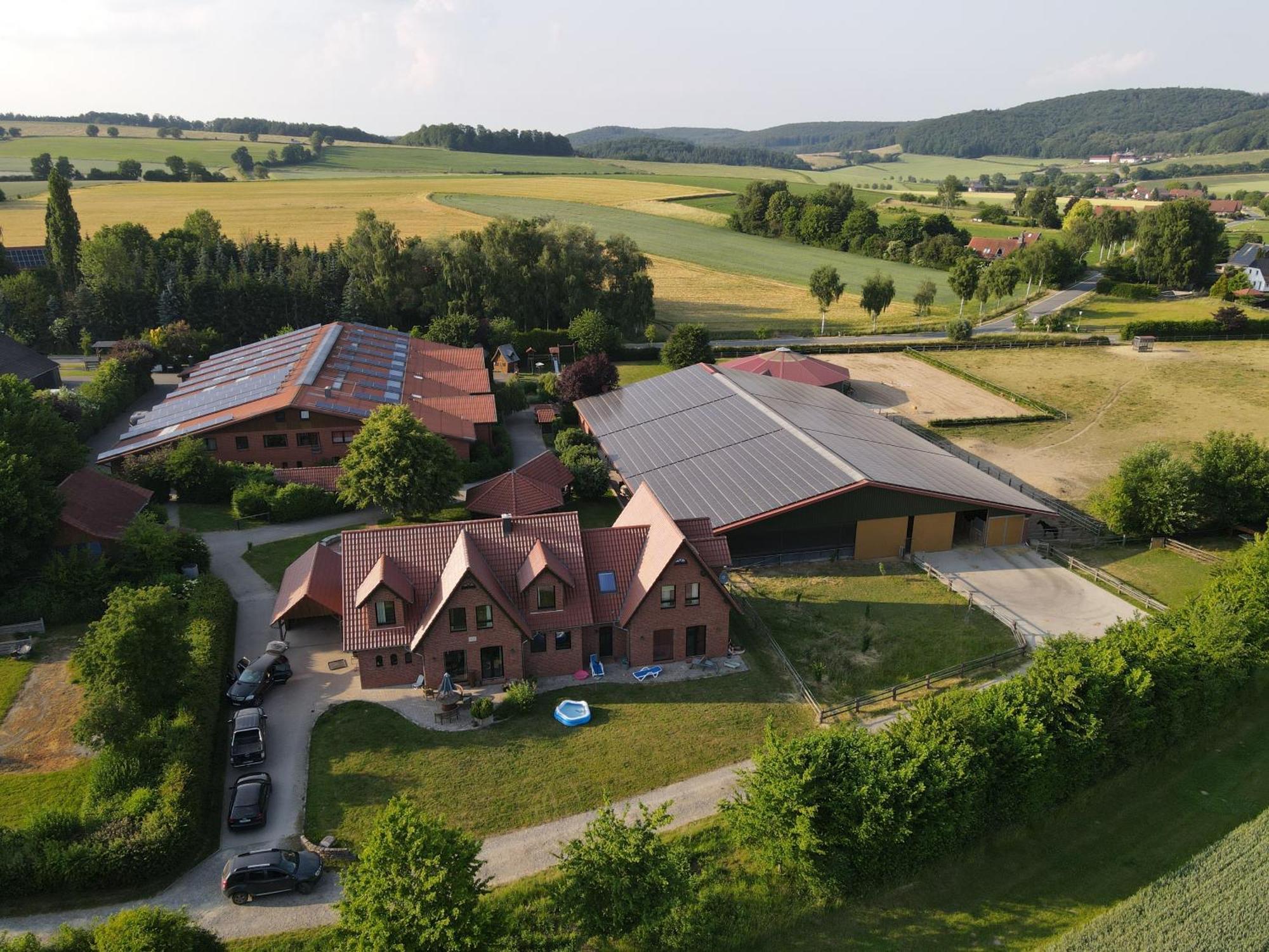 Idyllische Ferienwohnung Im Kalletal Esterno foto