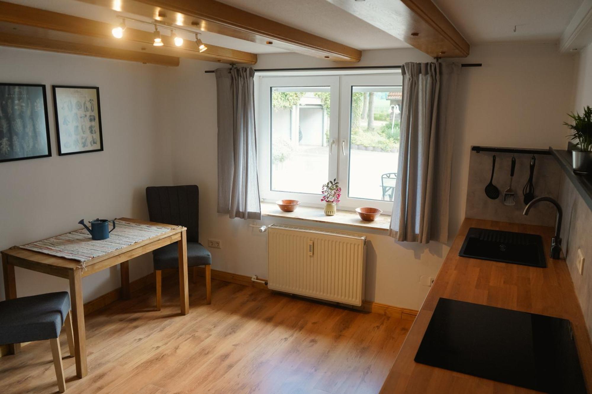 Idyllische Ferienwohnung Im Kalletal Esterno foto