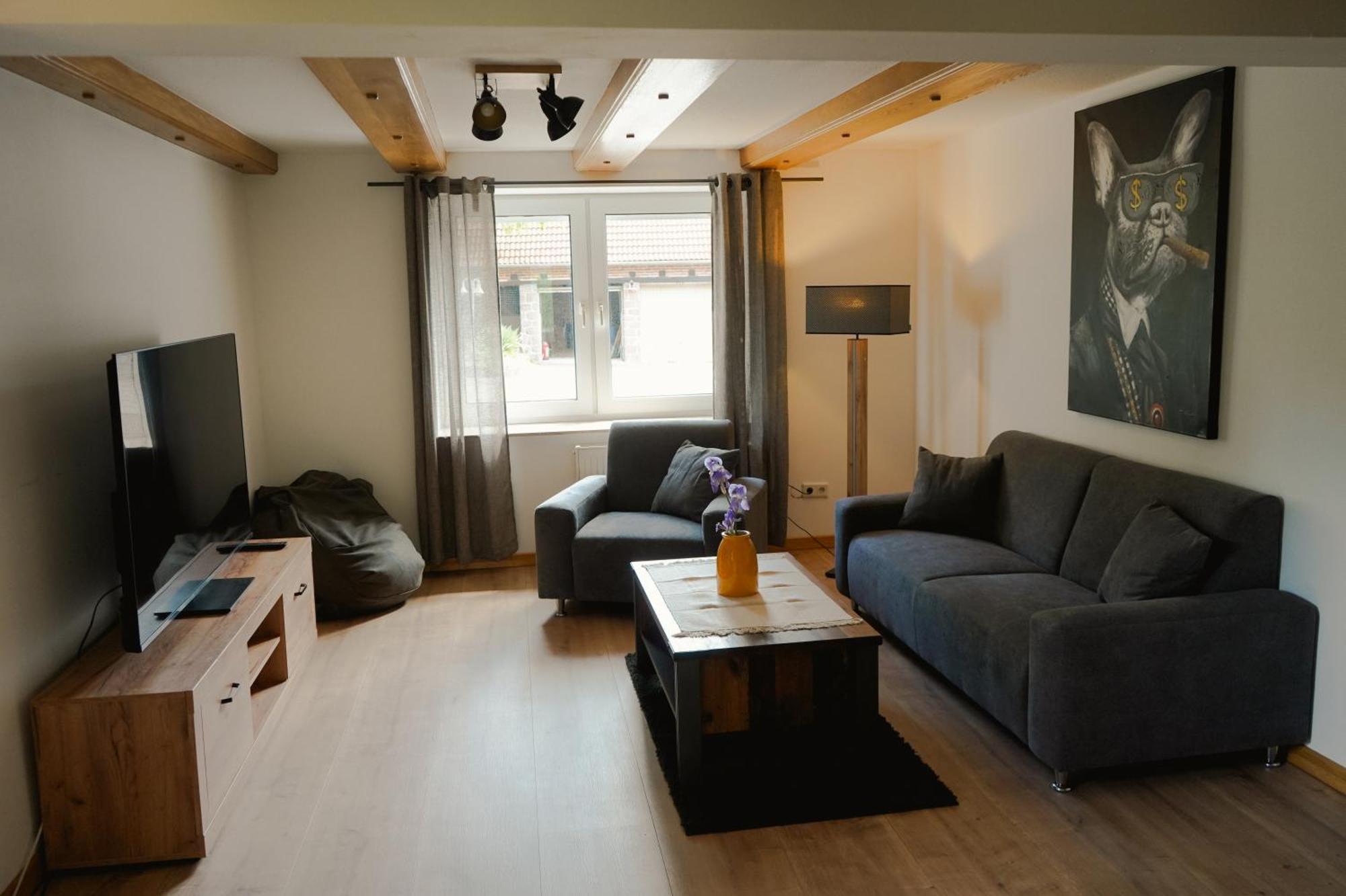 Idyllische Ferienwohnung Im Kalletal Esterno foto